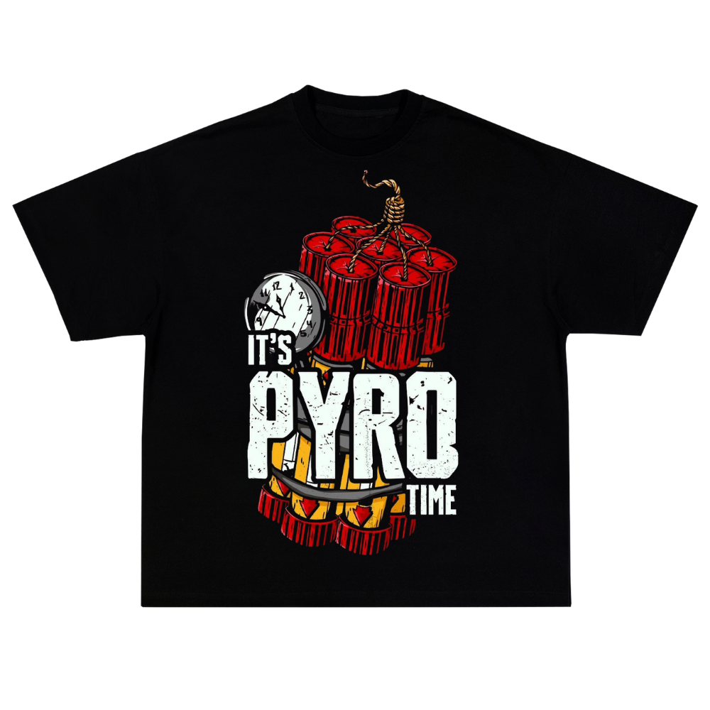 IT'S PYRO TIME OVERSIZE T-SHIRT