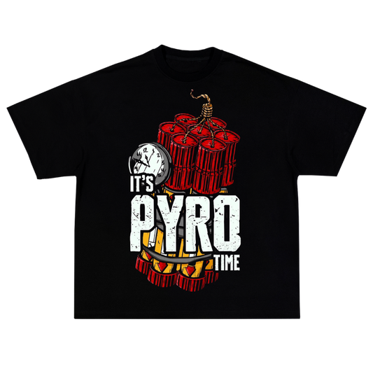 IT'S PYRO TIME OVERSIZE T-SHIRT